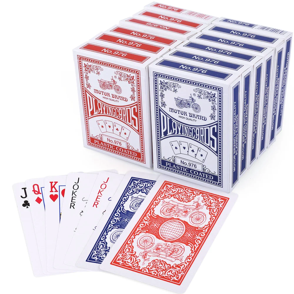 LotFancy Playing Cards, 12-pack, Red